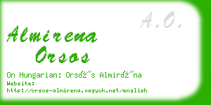 almirena orsos business card
